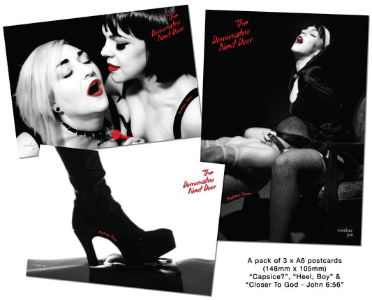 The Dominatrix Next Door - Mistress Jane - A6 Postcard Triple Pack